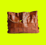 bolsa em couro marrom