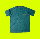 camiseta masculina verde escuro