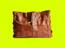 bolsa em couro marrom